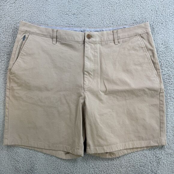 Bonobos Chino Shorts Mens 40 Beige 7" Inseam Flat Front Classic Lightweight - Picture 1 of 7